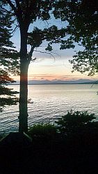 Dusk from Ossipee Lake House Deck
