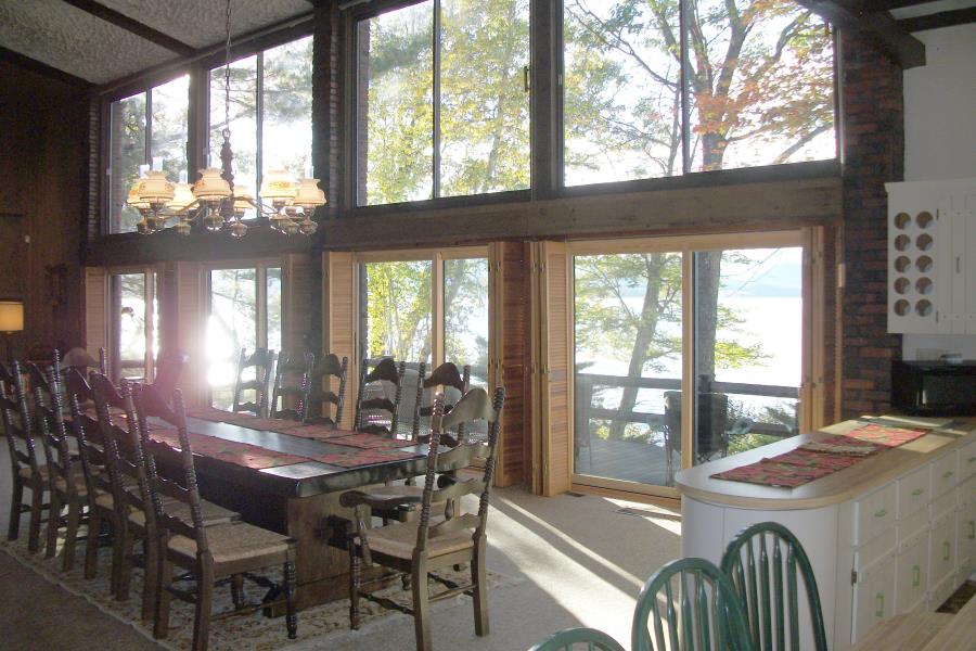 Dining looking out to deck